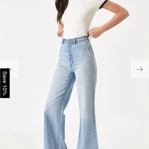 ROLLA’S high rise wide leg jeans